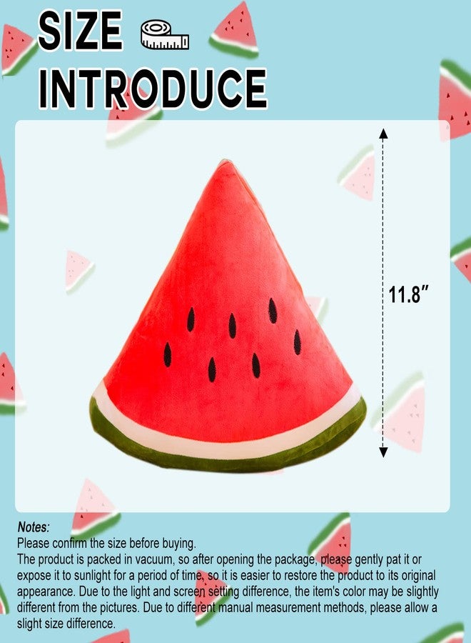 CHELEI2019 11.8" Watermelon Pillow Plush Soft Stuffed Fruit Cushion Hug Toy Gifts for Kids - Image 2